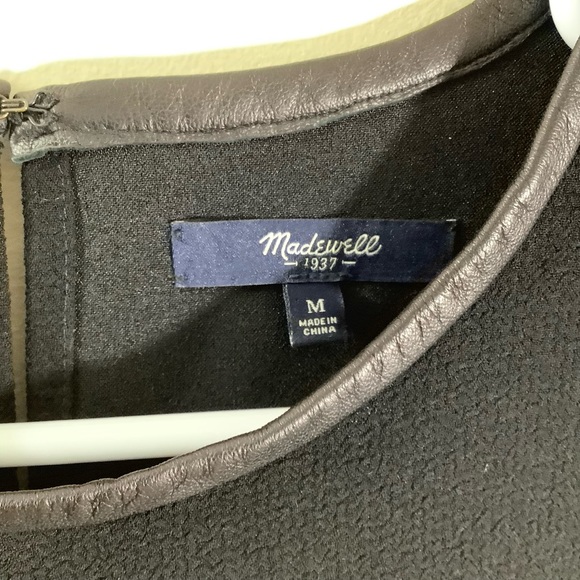 Madewell Leather-Trim Tailored Tee Career - Picture 3 of 4